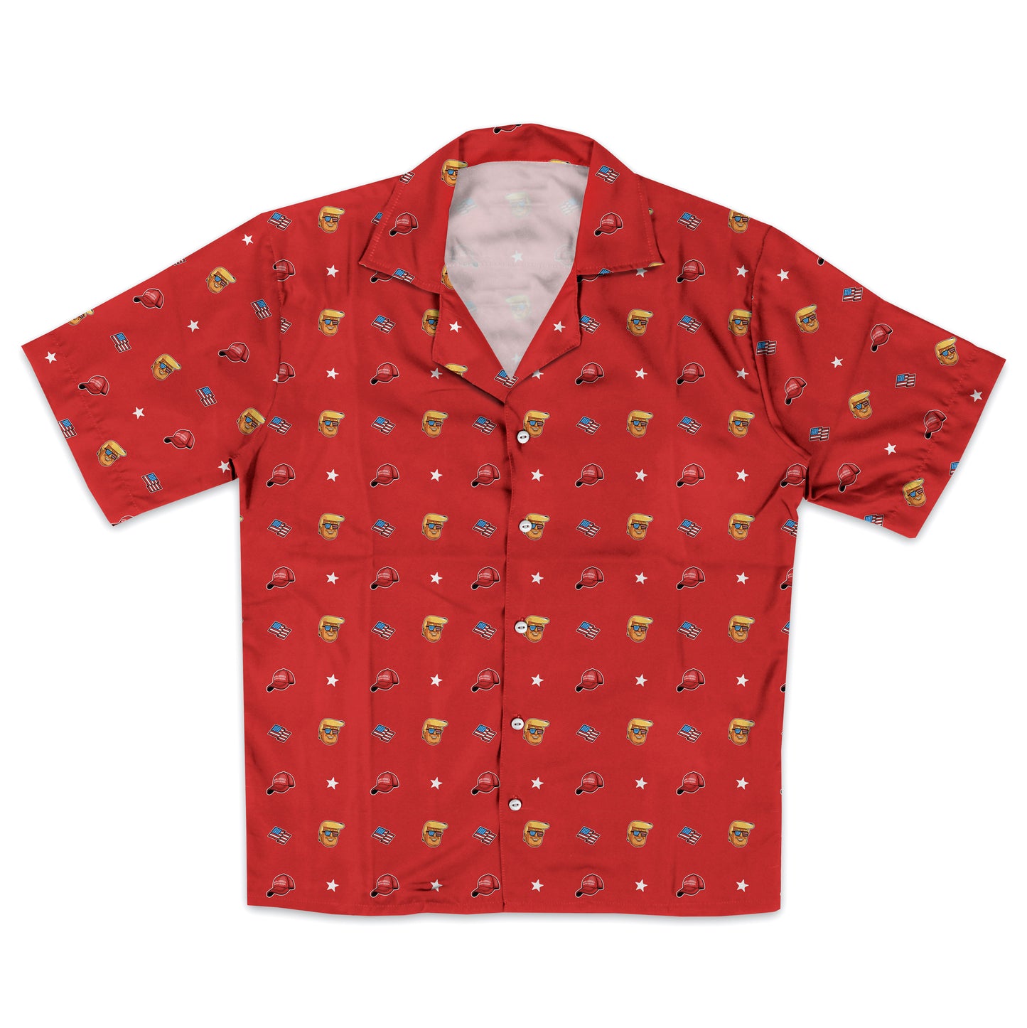 Red MAGA Button-Up Shirt